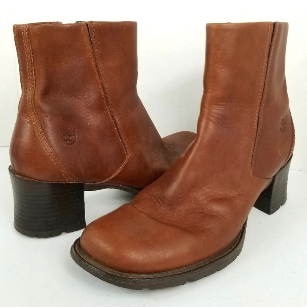 Alyse Cherry Brown Chelsea Ankle Boots